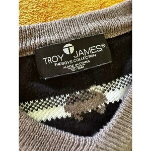 Troy James Boys 12-18 Months Sheep Grey Pullover Sweater
